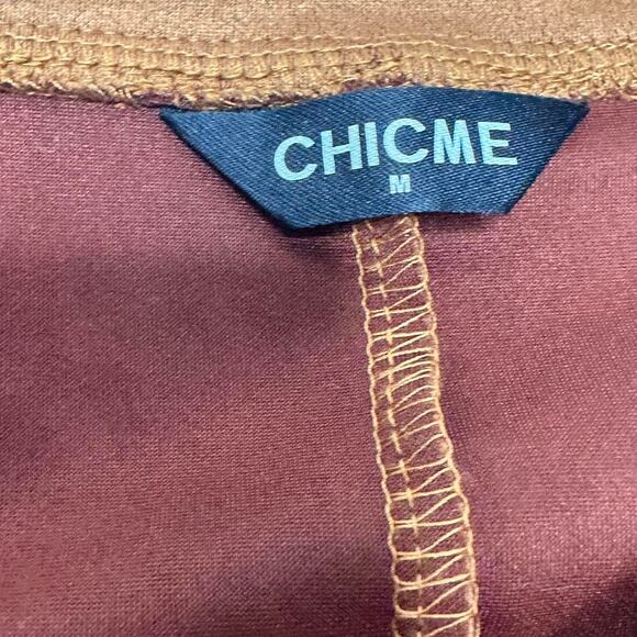 Chicme Vintage Button Detailed Suede Brown Jacket Perfect Fall Staples Size M - Picture 5 of 6